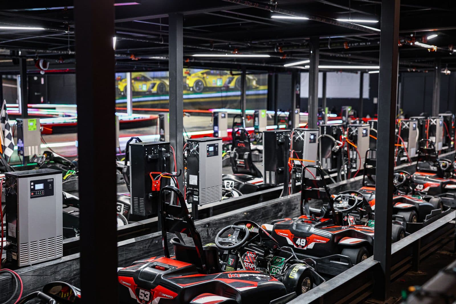 Go-kart racing at K1 Speed inside The Legacy 925