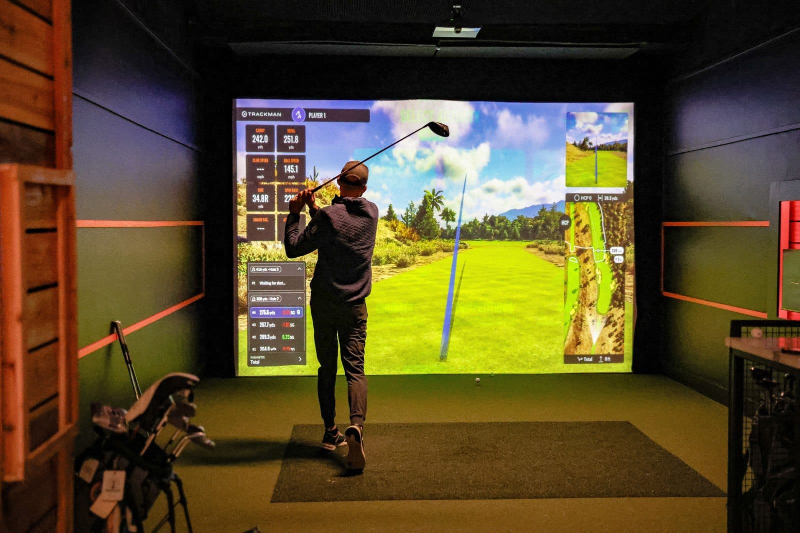 Divot Den Golf simulator at The Legacy 925
